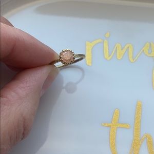 Peach Stone Ring | antique look